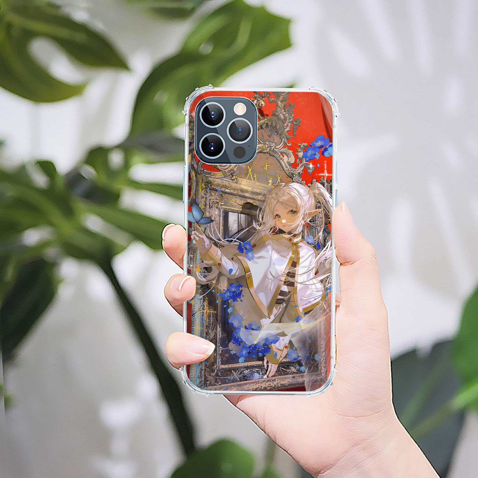 （画像用） 葬送のフリーレン Frieren 【iPhone 12シリーズ対応】透明スマホケース（クリアソフトケース）